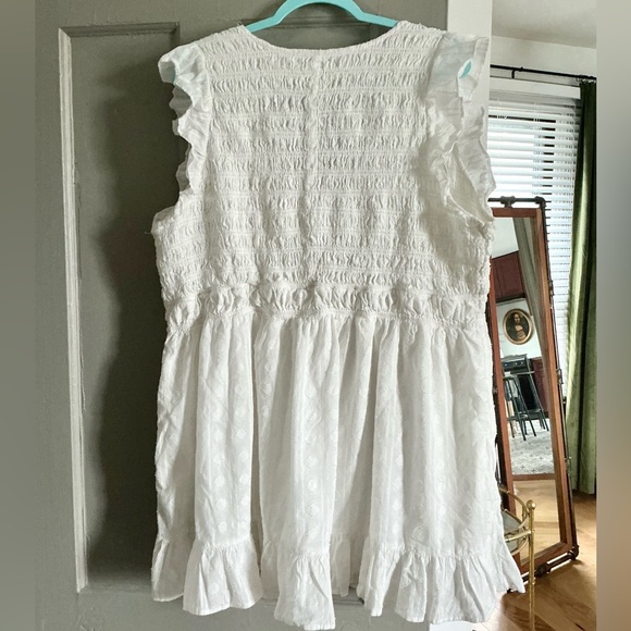 Anthropologie Peregrine Smocked Flutter Sleeve Mini Dress 3X - Picture 2 of 7